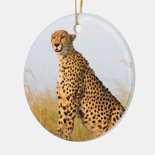 Cheetah Keramik Ornament (Links)