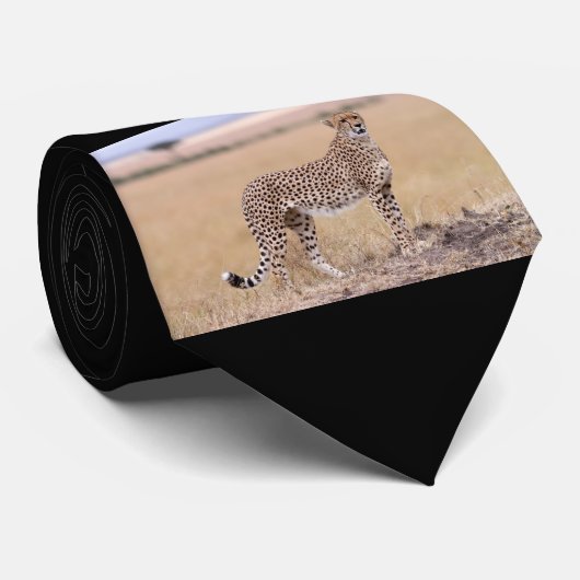 Cheetah Krawatte (Gerollt)