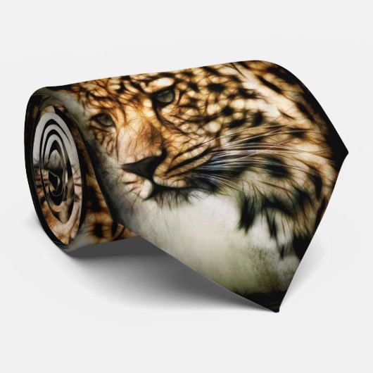 Cheetah Krawatte (Gerollt)