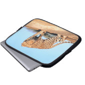Cheetah Laptopschutzhülle (Vorne Knopf)