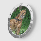 Cheetah Large Clock Große Wanduhr (Winkel)