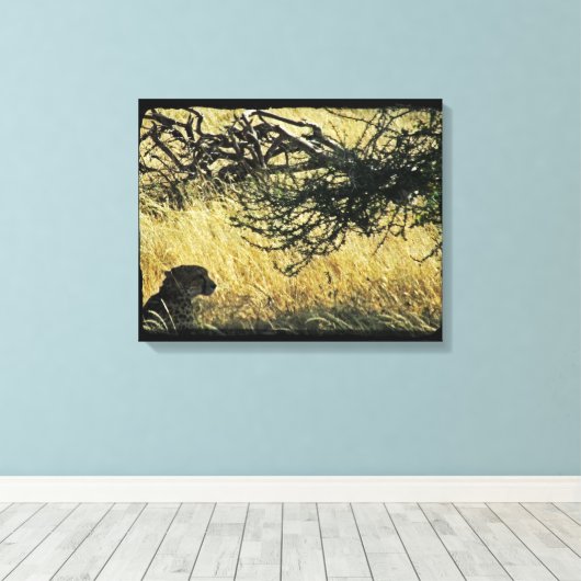 Cheetah Leinwanddruck (Insitu (Holzboden))