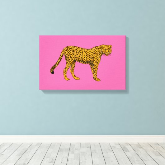 Cheetah Leinwanddruck (Insitu (Holzboden))