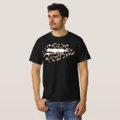 Cheetah Leopard Animal Print Lip Bite T - Shirt (Vorne ganz)