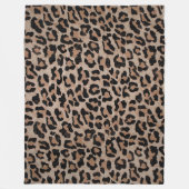 Cheetah Leopard Druckdecke Fleecedecke (Vorderseite)