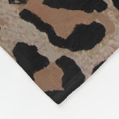 Cheetah Leopard Druckdecke Fleecedecke (Ecke)