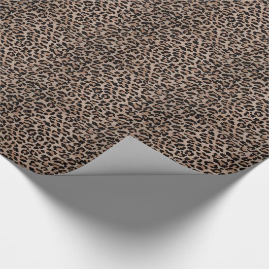 Cheetah Leopard Geschenkpapier (Ecke)