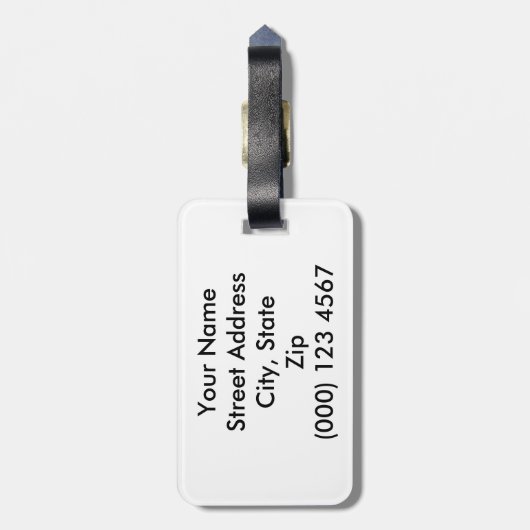 Cheetah-Leopard-Imitat-Tierdruck Gepäckanhänger (Rückseite vertikal)