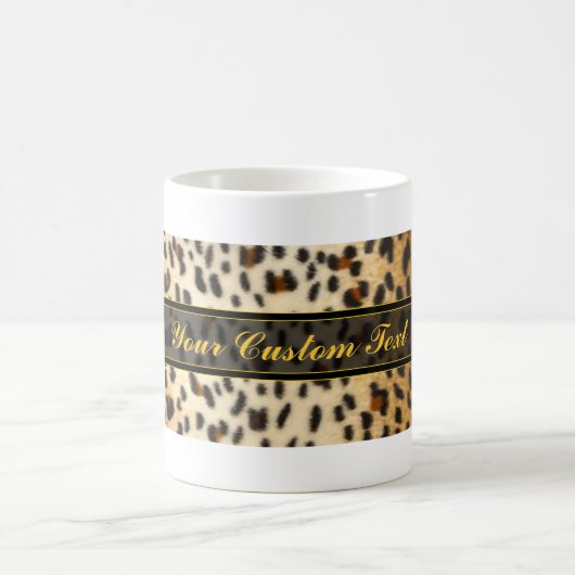 Cheetah-Leopard-Imitat-Tierdruck Kaffeetasse (Mittel)