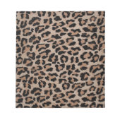 Cheetah Leopard Notizblock (Vorderseite)