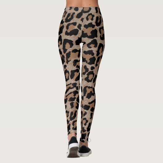 Cheetah Leopard Print Leggings (Rückseite)