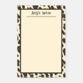Cheetah Leopard Print Tan Light Brown Post-it Klebezettel (Vorderseite)