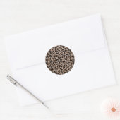 Cheetah Leopard Runder Aufkleber (Umschlag)