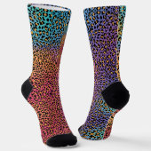 Cheetah Leopard Skin Pattern Socken - Wild & Styli (Gewinkelt)