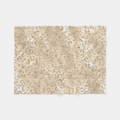 Cheetah Leopard Skin Print Muster Tier Fleecedecke (Vorderseite (Horizontal))