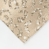 Cheetah Leopard Skin Print Muster Tier Fleecedecke (Ecke)
