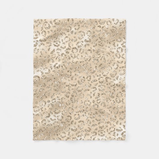 Cheetah Leopard Skin Print Muster Tier Fleecedecke (Vorderseite)