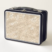 Cheetah Leopard Skin Print Muster Tier Metall Brotdose (Vorderseite)