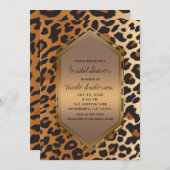 Cheetah Leopard Wild Animal Print Exotic Einladung (Vorne/Hinten)
