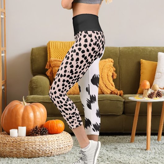Cheetah Leopard Wildlife Cat Pattern Spots drucken Capri Leggings
