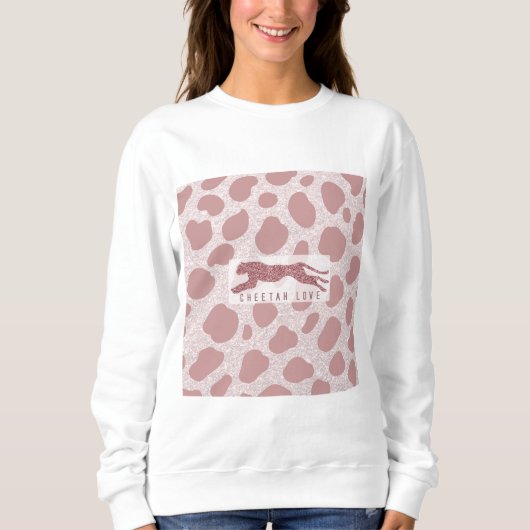 Cheetah Liebe Sweatshirt (Vorderseite)