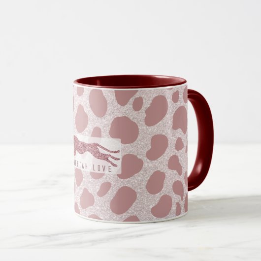 Cheetah Liebe Tasse (VorderseiteRechts)
