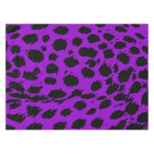Cheetah Lila Tischdecke (Vorderseite (Horizontal))