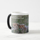 Cheetah mit Junges Tasse (Vorderseite Links)