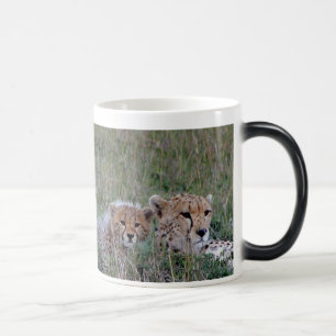 Cheetah mit Junges Tasse