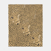 Cheetah Mittelfläschchen Fleecedecke (Vorderseite)