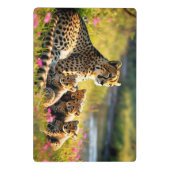 "Cheetah Mother and Cubs" Mini Klemmbrett (Rückseite)
