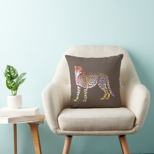 Cheetah Mutter mit Cubs Motif Predator Katze Tier Kissen