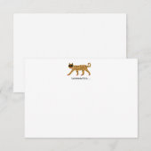 Cheetah Notecard Dankeskarte (Vorne/Hinten)