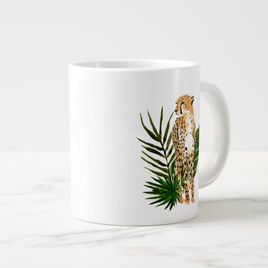 Cheetah Outlook Jumbo-Tasse (Vorderseite Rechts)