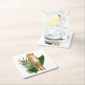 Cheetah Outlook Rechteckiger Pappuntersetzer (Vor Ort)