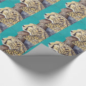 Cheetah Painting Geschenkpapier (Ecke)