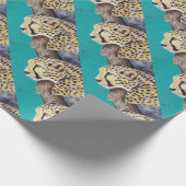 Cheetah Painting Geschenkpapier (Ecke)