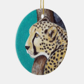 Cheetah Painting Keramik Ornament (Rechts)