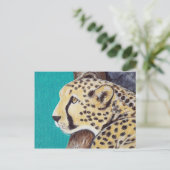 Cheetah Painting Postkarte (Stehend Vorderseite)