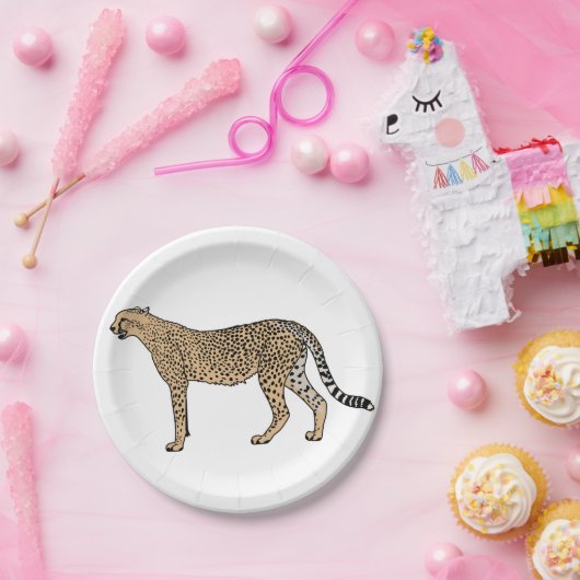 Cheetah Pappteller (Party)