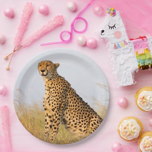 Cheetah Pappteller (Party)