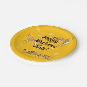 Cheetah Pappteller (Schrägansicht)