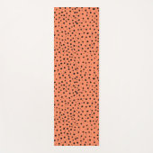 Cheetah Pattern auf Apricot Yogamatte (Vorderseite)