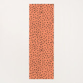 Cheetah Pattern auf Apricot Yogamatte (Rückseite)
