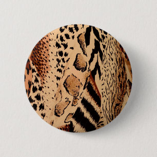 Cheetah Pattern Button