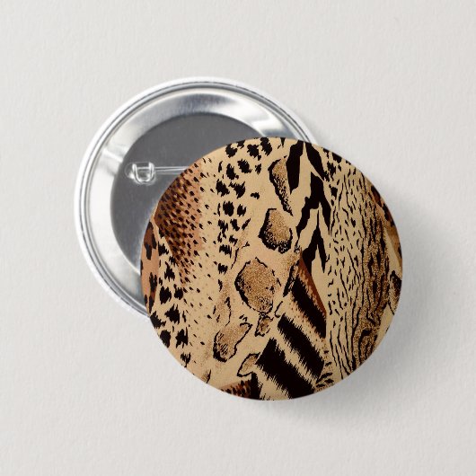 Cheetah Pattern Button (Vorne & Hinten)