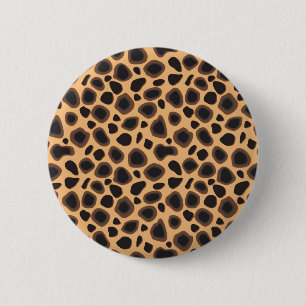 Cheetah Pattern Button