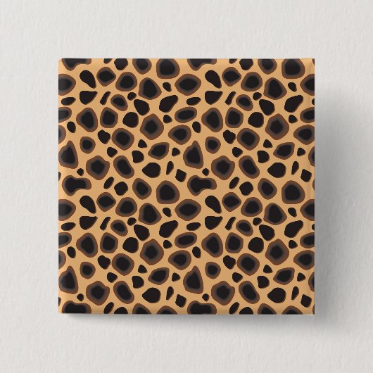 Cheetah Pattern Button (Vorderseite)