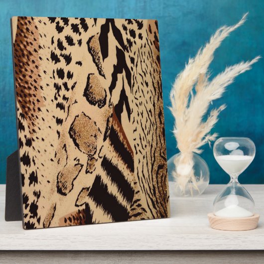 Cheetah Pattern Fotoplatte (Seite)