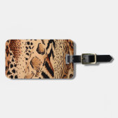 Cheetah Pattern Gepäckanhänger (Vorderseite horizontal)
